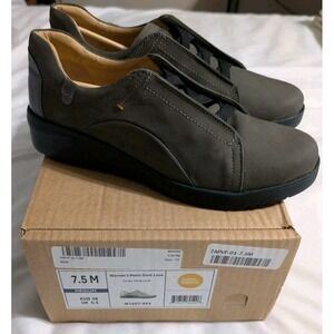 Samuel Hubbard Marin Gore Lace Women 7.5M Gray Nubuck Comfort Walking Shoes NIB